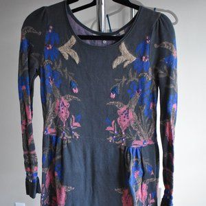 Bohemian Anthropologie Sweater Mini Dress